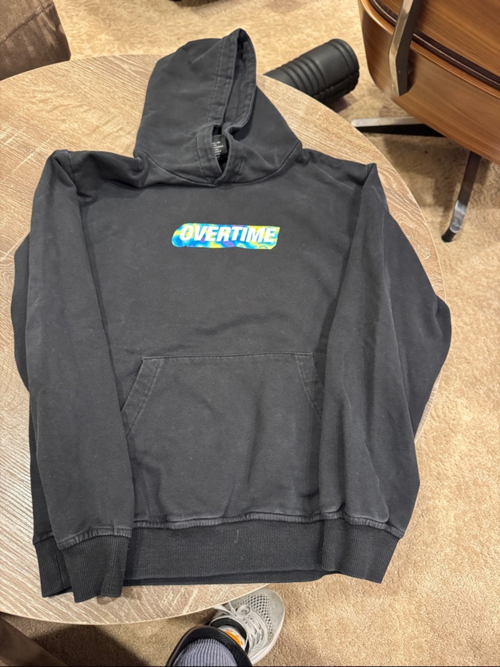 Overtime Black Kids Hoodie - OVERTIME Logo